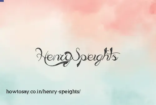Henry Speights