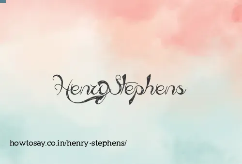 Henry Stephens