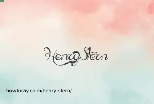 Henry Stern