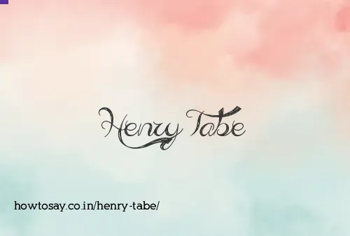 Henry Tabe