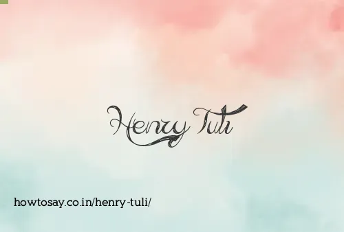 Henry Tuli