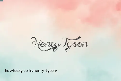Henry Tyson