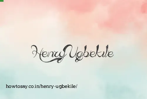 Henry Ugbekile