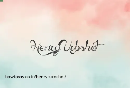 Henry Urbshot