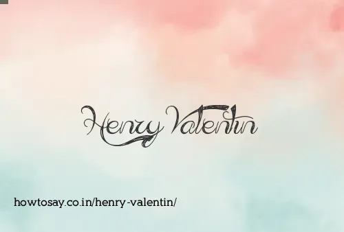 Henry Valentin