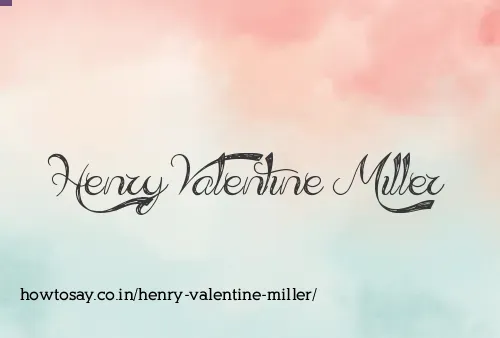 Henry Valentine Miller