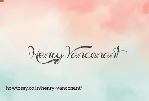 Henry Vanconant