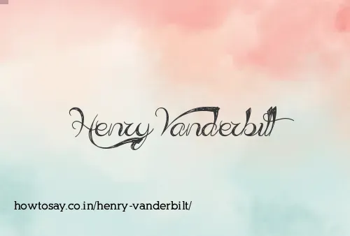 Henry Vanderbilt