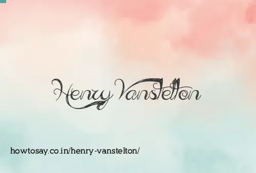 Henry Vanstelton