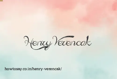 Henry Verencak