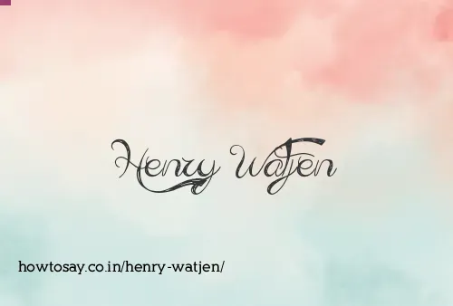 Henry Watjen