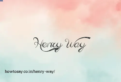 Henry Way