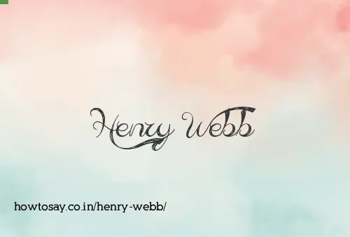Henry Webb