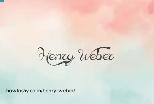 Henry Weber