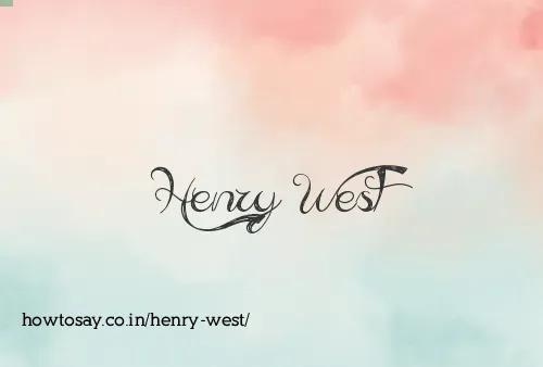 Henry West