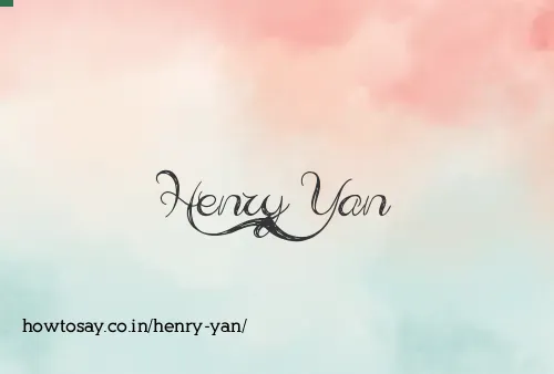 Henry Yan