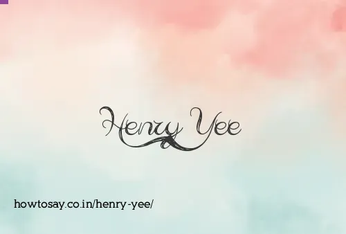 Henry Yee