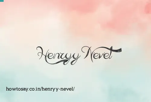 Henryy Nevel