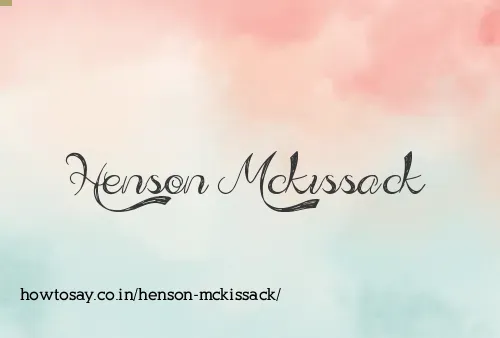 Henson Mckissack
