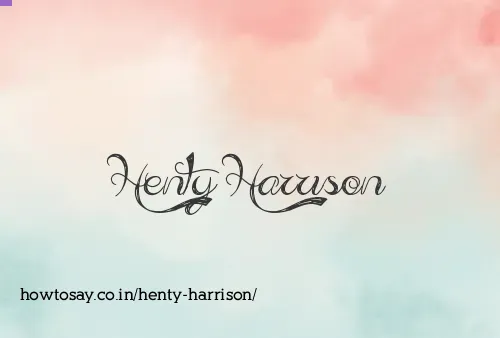 Henty Harrison