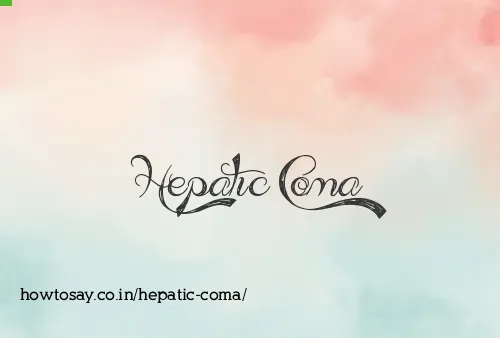 Hepatic Coma