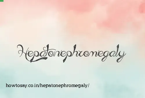 Hepatonephromegaly
