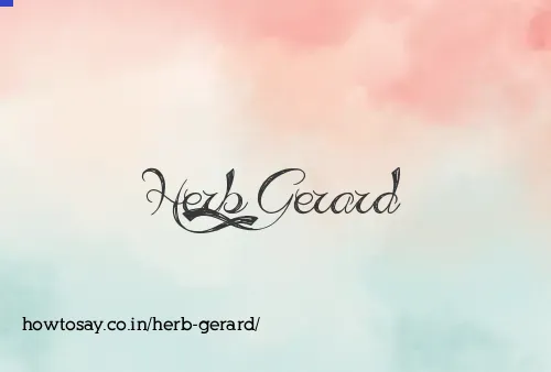 Herb Gerard