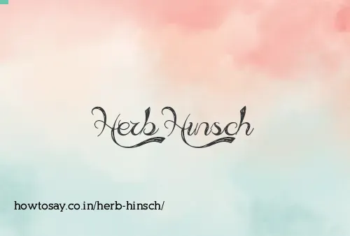 Herb Hinsch