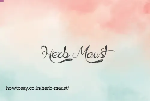 Herb Maust