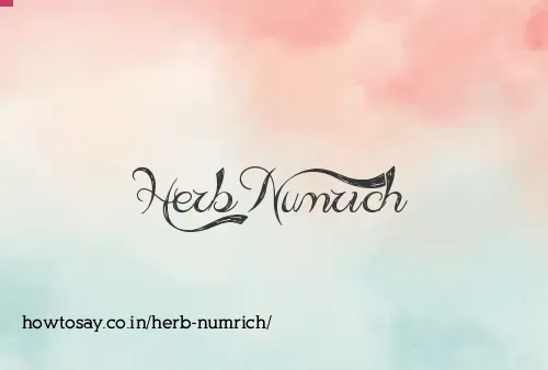Herb Numrich