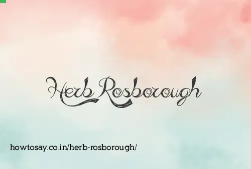 Herb Rosborough