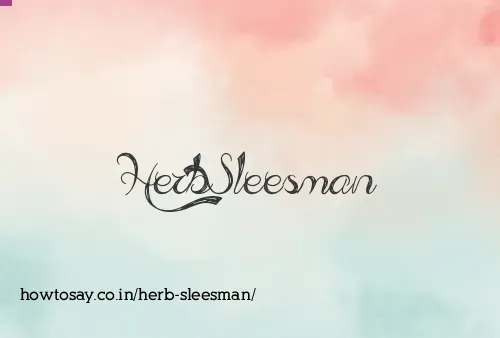 Herb Sleesman