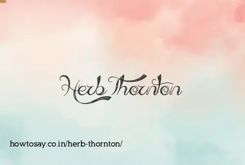 Herb Thornton