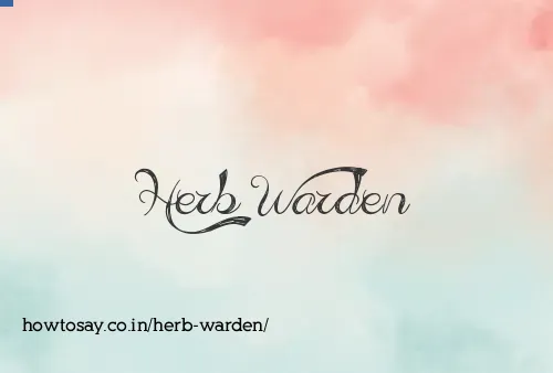 Herb Warden