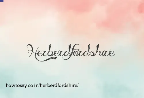 Herberdfordshire