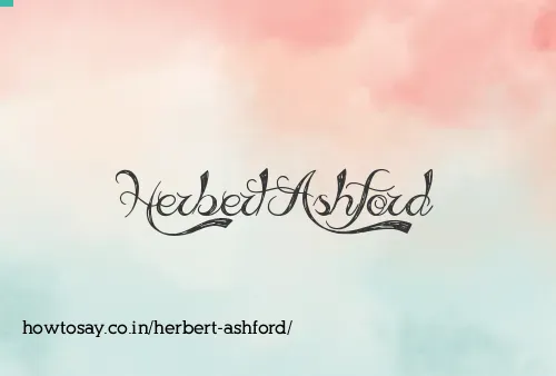 Herbert Ashford