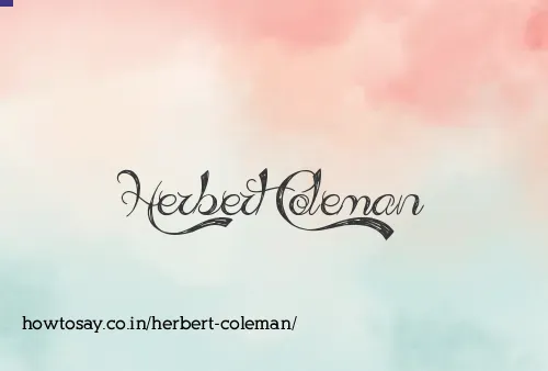 Herbert Coleman