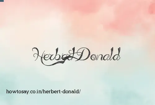 Herbert Donald