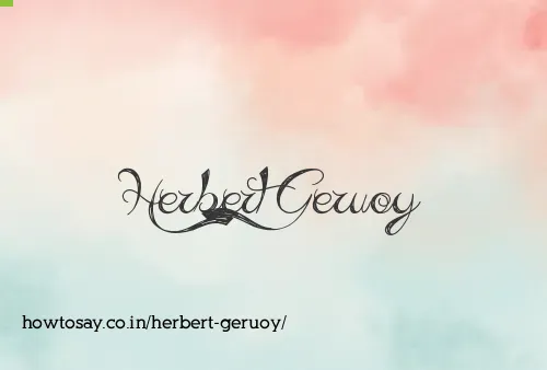 Herbert Geruoy