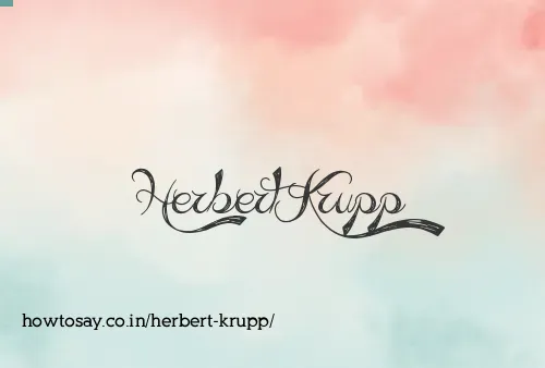 Herbert Krupp