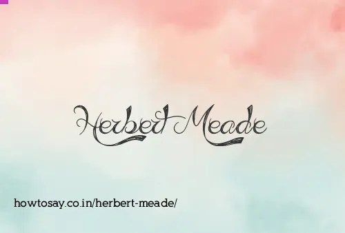 Herbert Meade