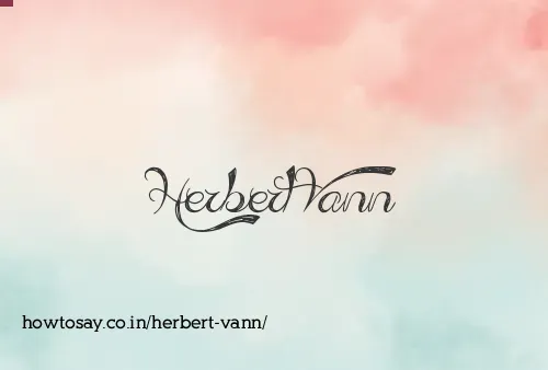 Herbert Vann