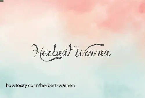 Herbert Wainer
