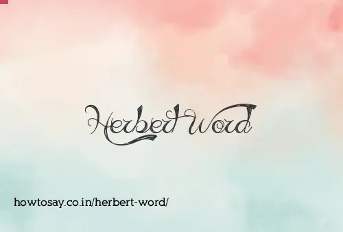Herbert Word