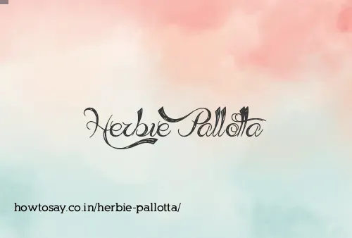 Herbie Pallotta