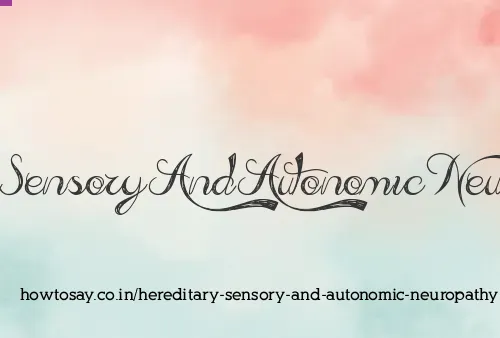 Hereditary Sensory And Autonomic Neuropathy Iii