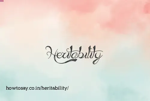 Heritability