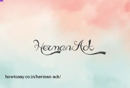 Herman Ack