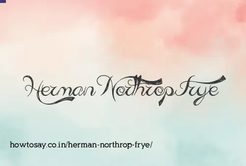 Herman Northrop Frye