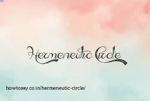 Hermeneutic Circle